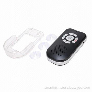 Perfect result solar Bluetooth handsfree car kit with auto power on/off and control calling calmly